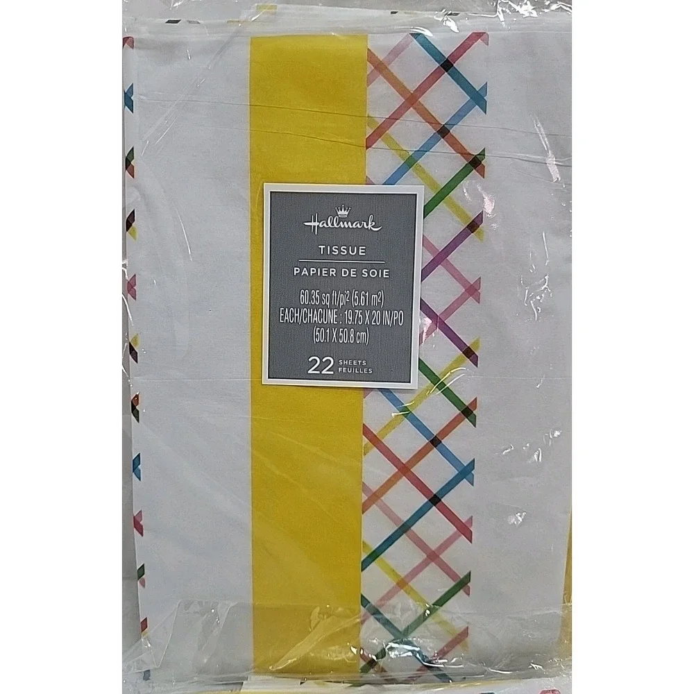 Lot of 6 Hallmark Tissue Paper - 22‎ Sheets ea - Assorted Colors Easter
